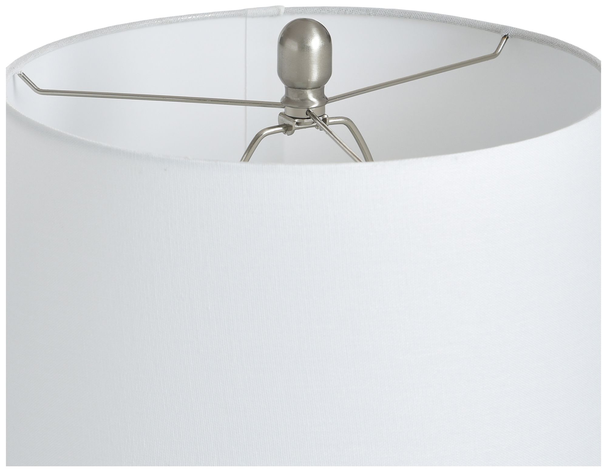 Image 6 Donald 29.5" High Silver & Grey Table Lamp with White Shade more views