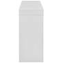 4_Donald 47" Wide Gloss White Console Wood 1-Drawer Table/Desk more views