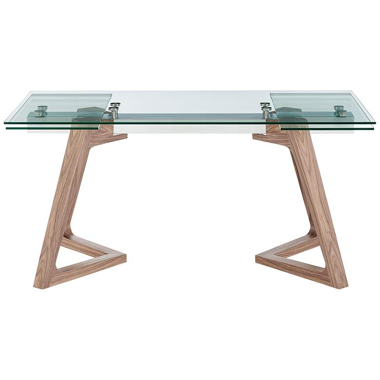 Image 6 Donar 94 1/2" Wide Walnut Extension Dining Table more views