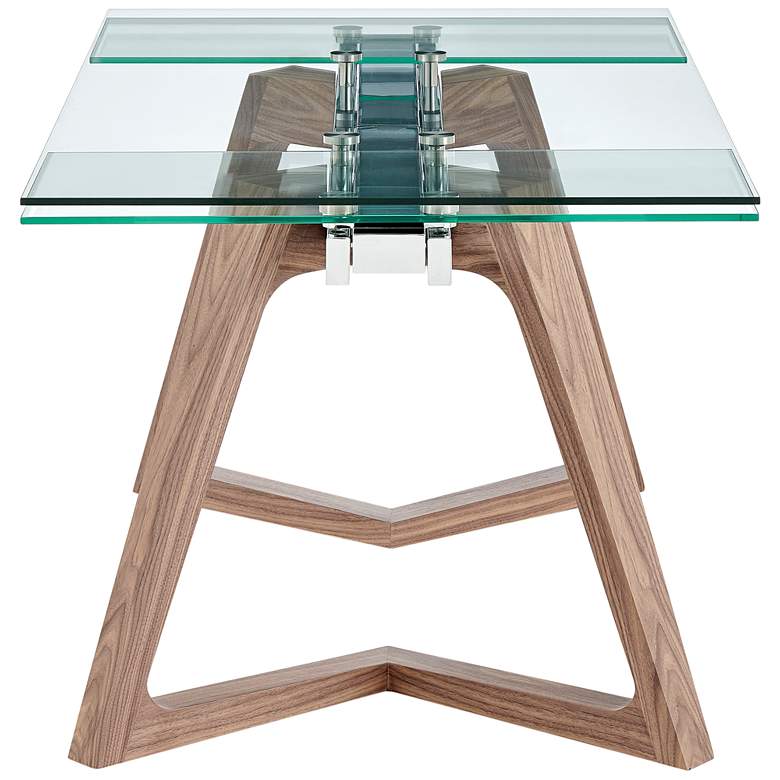 Image 7 Donar 94 1/2" Wide Walnut Extension Dining Table more views