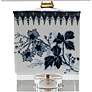 Donatela 13" High Blue and White Square Porcelain Accent Table Lamp