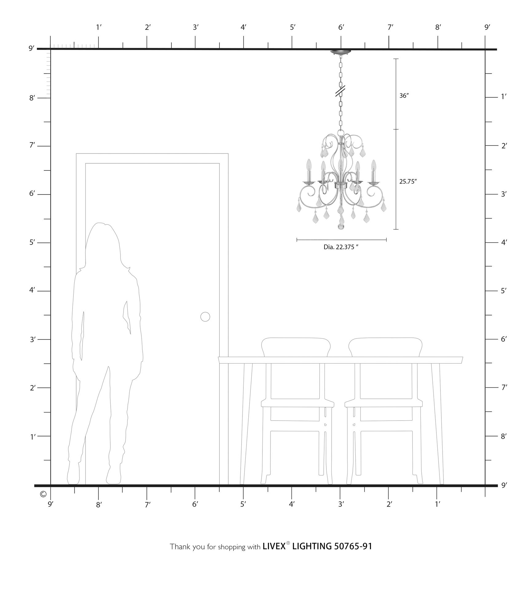 Donatella 22.375-in 5-Light Brushed Nickel Williamsburg Candle Chandelier