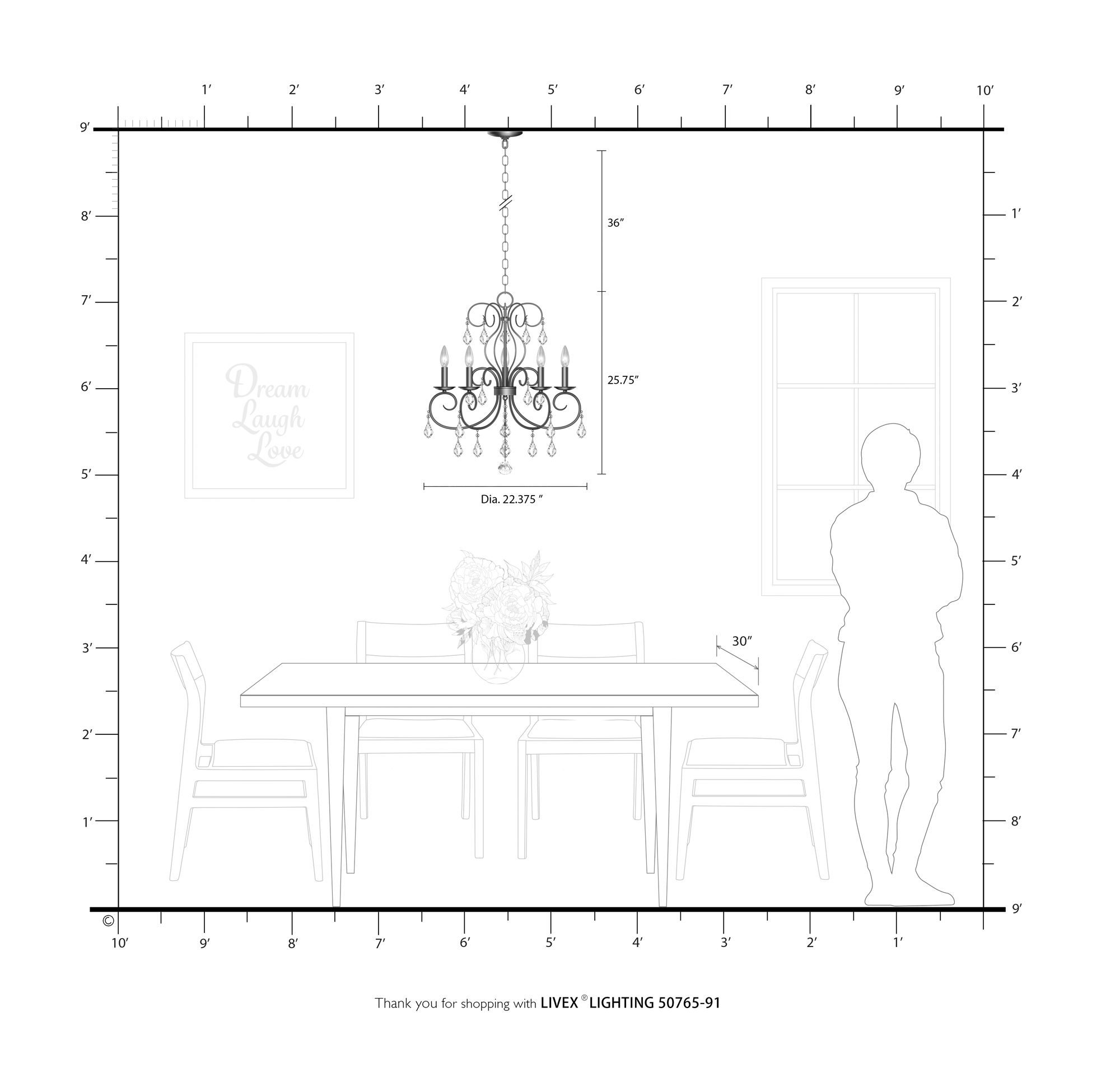 Donatella 22.375-in 5-Light Brushed Nickel Williamsburg Candle Chandelier
