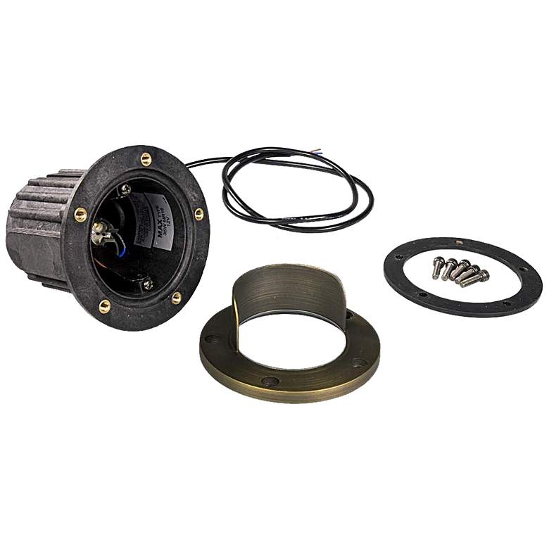 Image 2 Donda Bronze Half Shield LED Landscape In-Ground Low Voltage Well Light more views