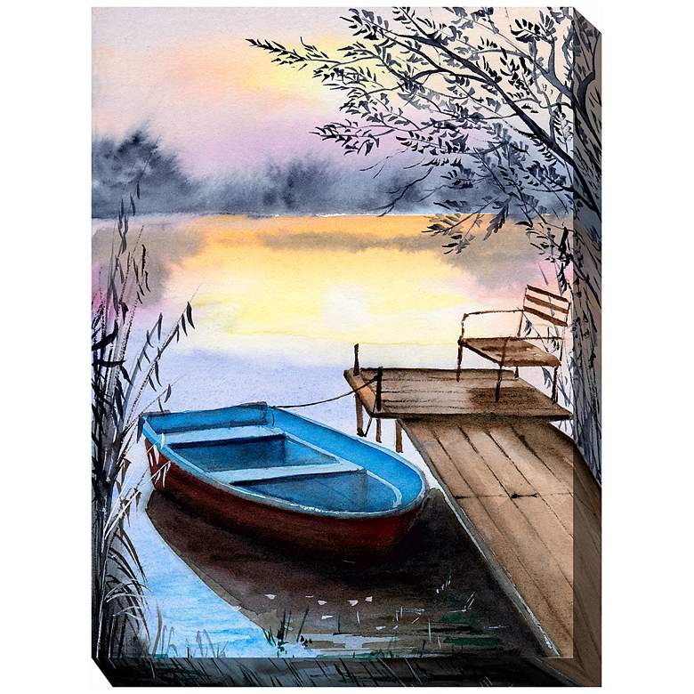 Image 2 Done for the Day 40"H All-Weather Outdoor Canvas Wall Art