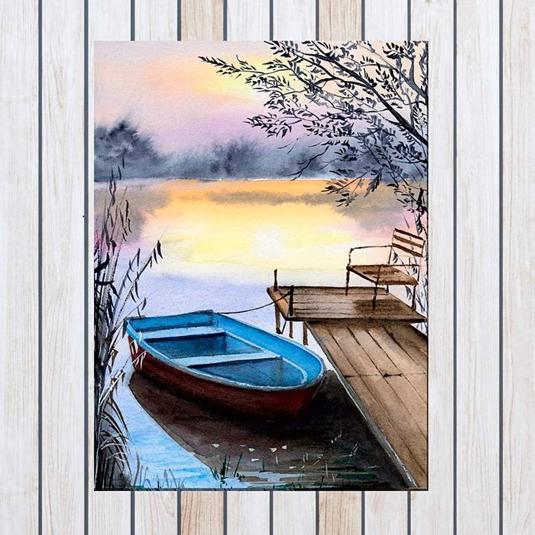 Image 1 Done for the Day 40"H All-Weather Outdoor Canvas Wall Art