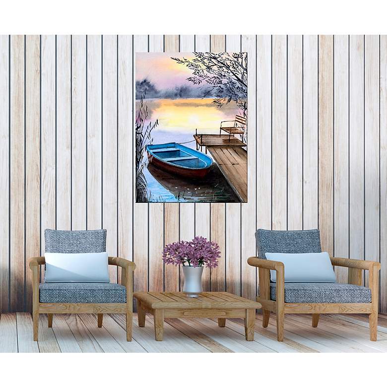 Image 4 Done for the Day 40"H All-Weather Outdoor Canvas Wall Art more views