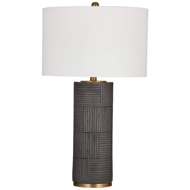 Image 1 Donegal 28" Modern Styled Gray Table Lamp