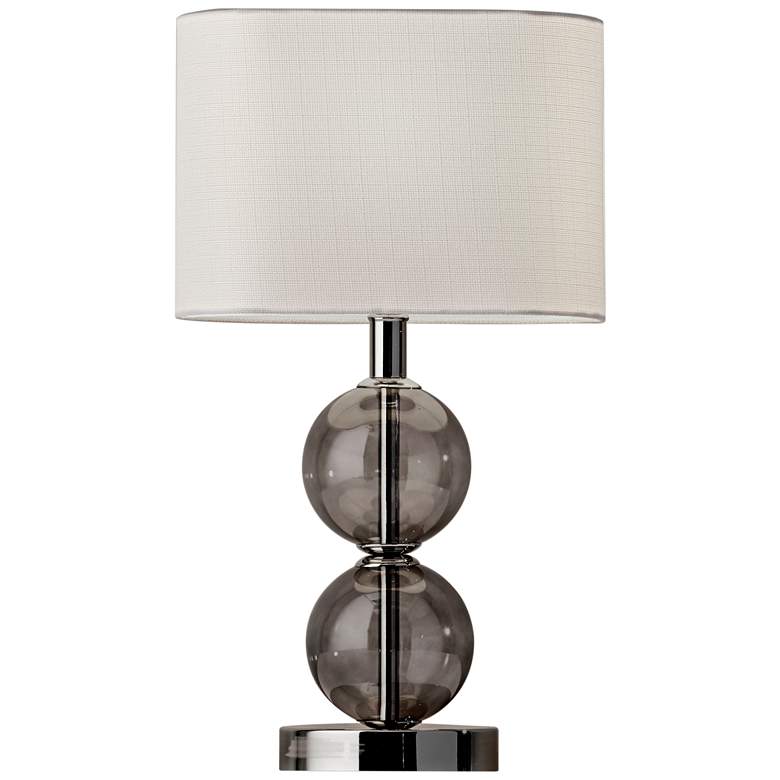 Image 1 Donna 17 1/2 inch High Polished Nickel Accent Table Lamp