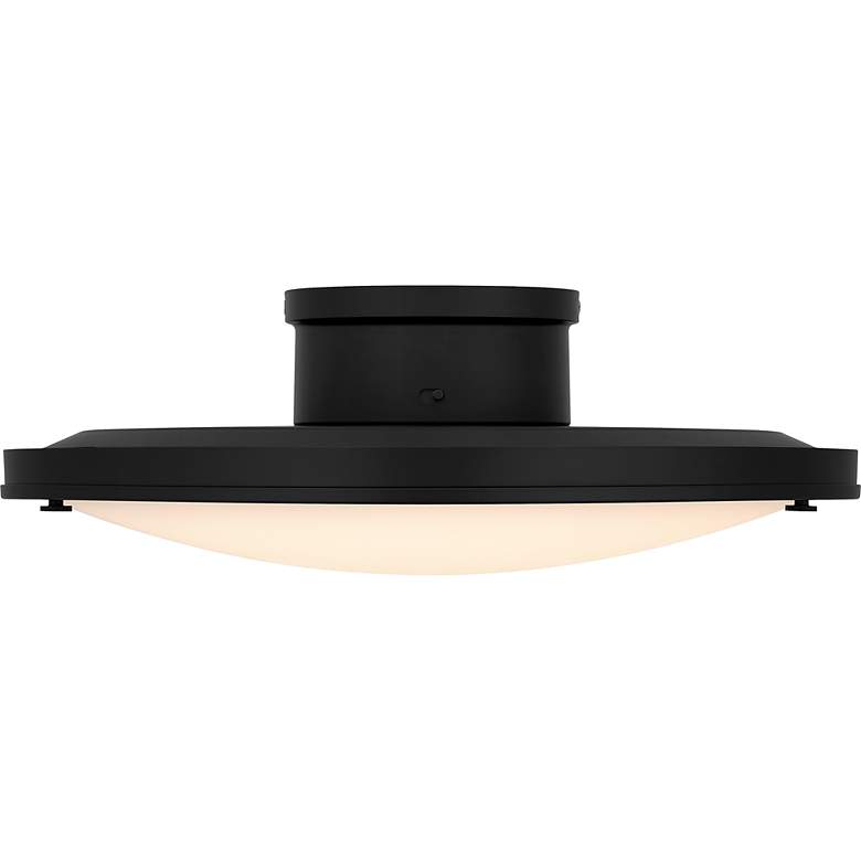 Image 5 Donne Integrated LED Matte Black Semi-Flush Mount with CCT Switch more views