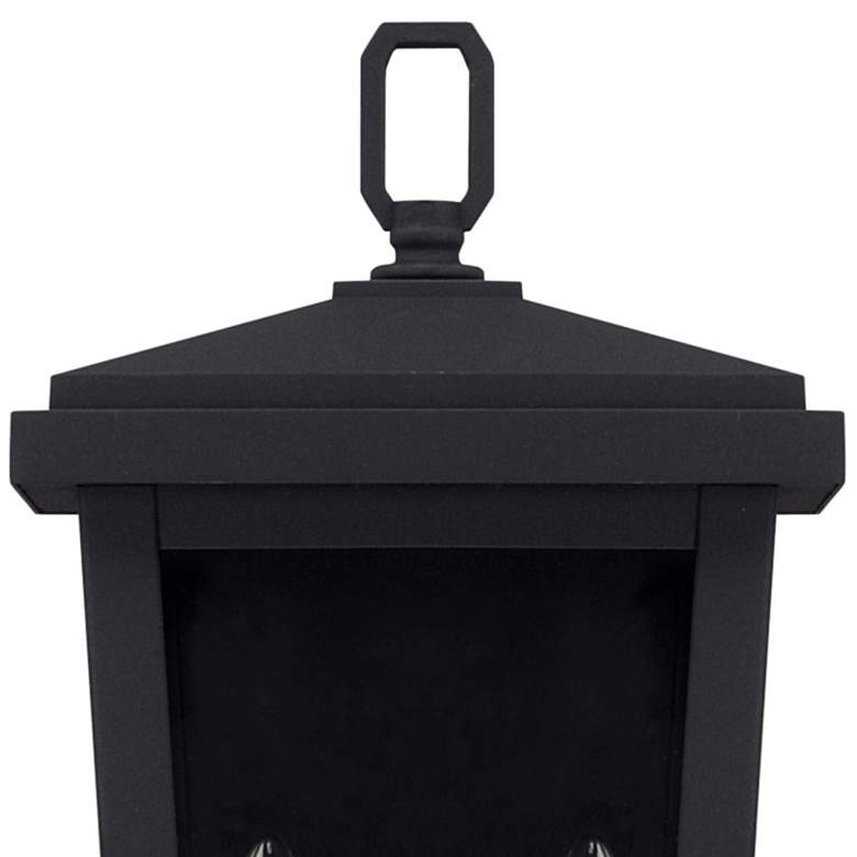 Image 2 Donnelly 14 3/4 inch High Black Metal 2-Light Outdoor Wall Light more views
