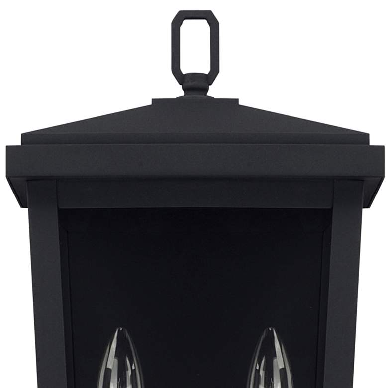 Image 2 Donnelly 17 3/4" High Black Metal 2-Light Outdoor Wall Light more views