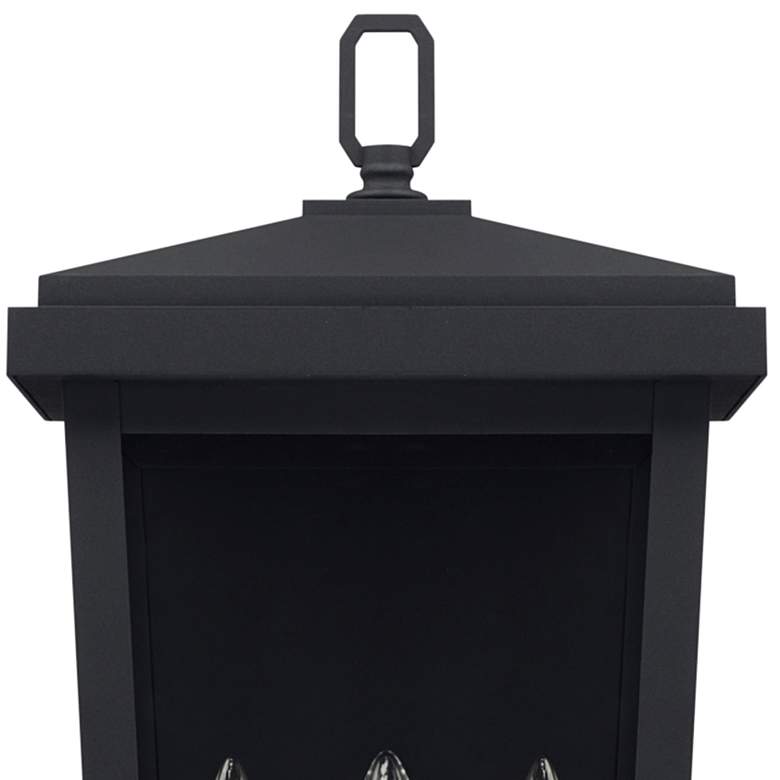 Image 2 Donnelly 24 inch High Black Metal 3-Light Outdoor Wall Light more views