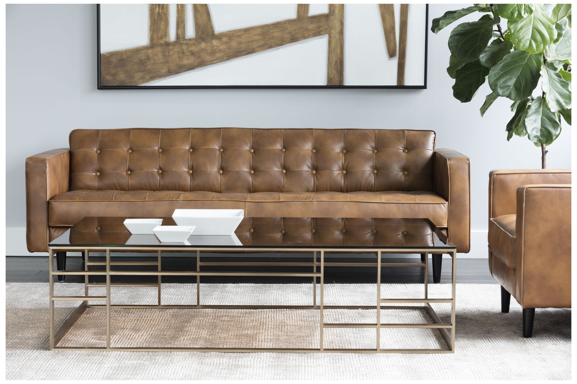 Image 6 Donnie Sofa - Tobacco Tan more views