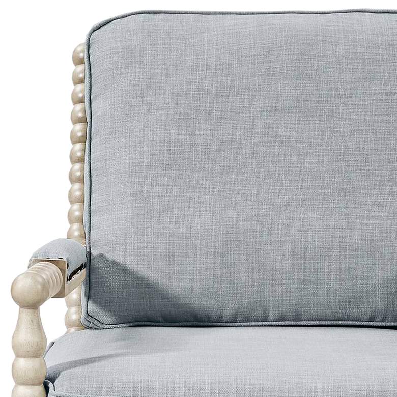 Image 3 Donoahue Light Blue Fabric Armchair more views