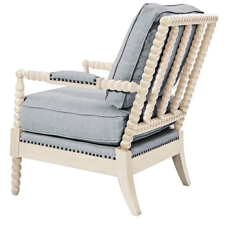 Image 6 Donoahue Light Blue Fabric Armchair more views