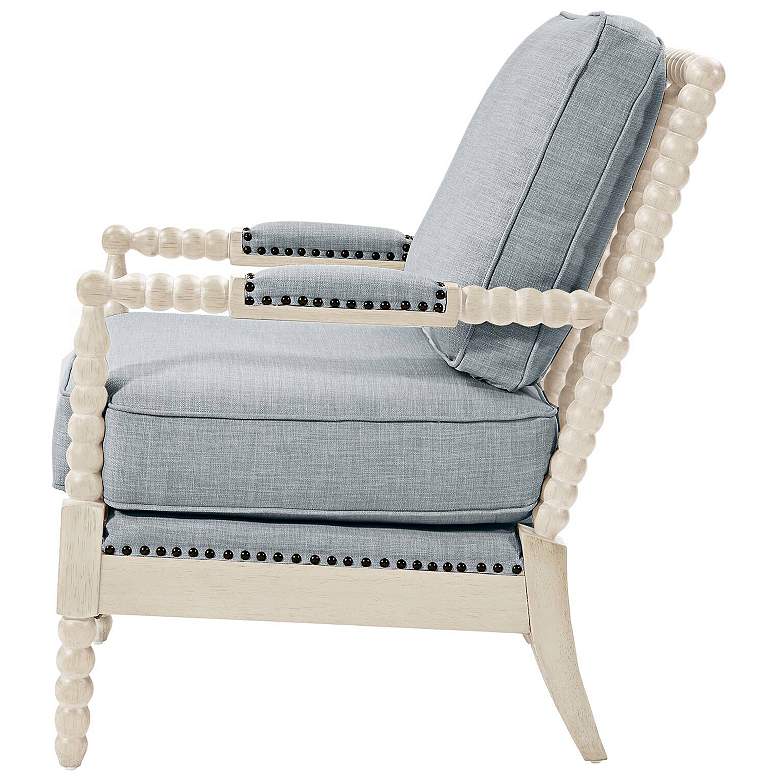 Image 7 Donoahue Light Blue Fabric Armchair more views
