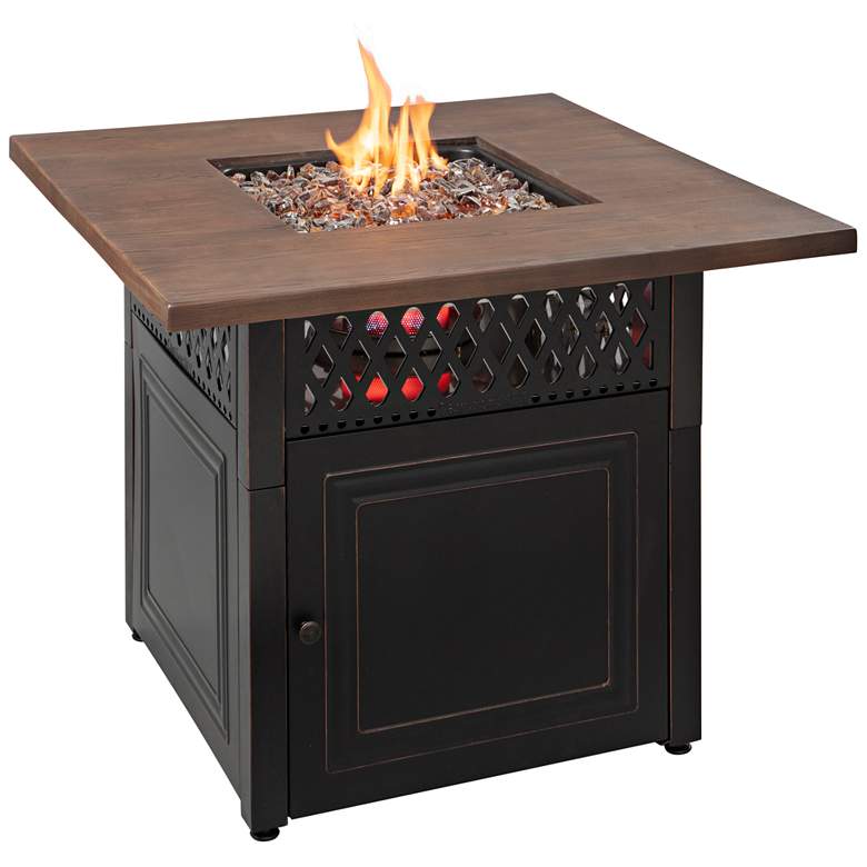 Image 2 Donovan 37 3/4 inch Wide DualHeat LP Gas Fire Pit Table