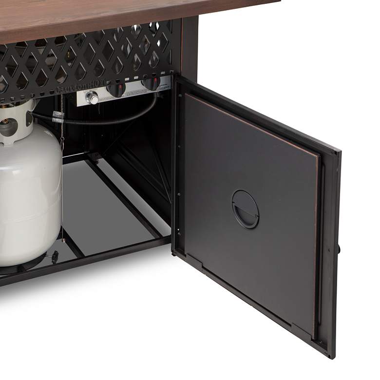 Image 5 Donovan 37 3/4" Wide DualHeat LP Gas Fire Pit Table more views