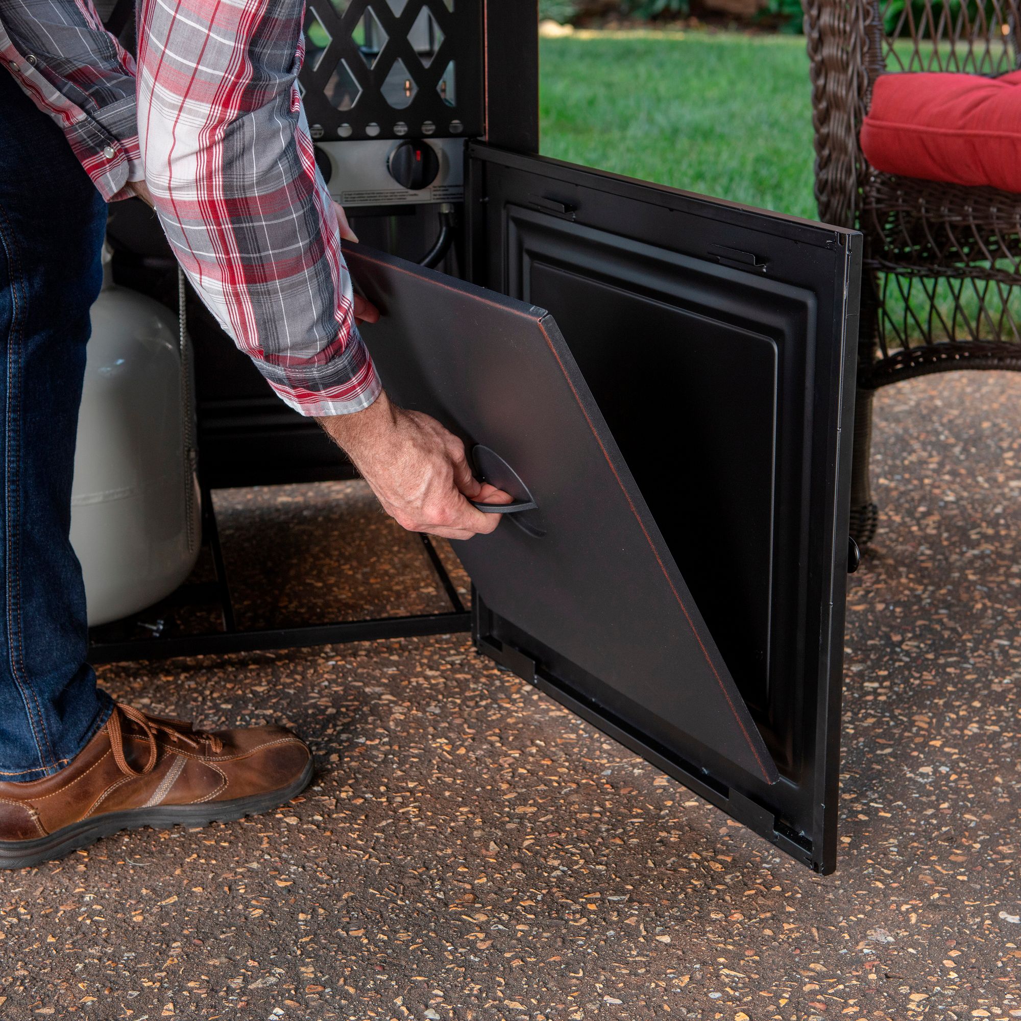 Donovan 37 3/4" Wide DualHeat LP Gas Fire Pit Table