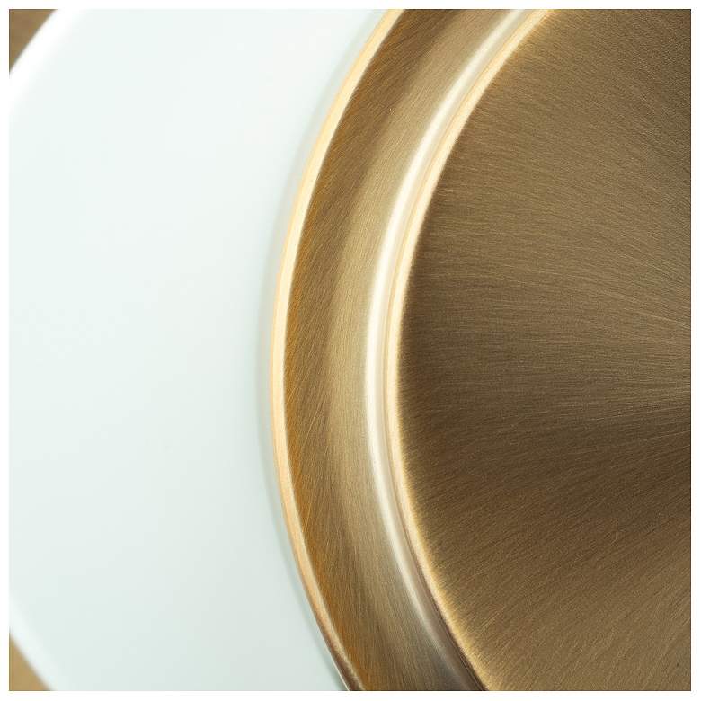 Image 7 Donoven 2 Light White + Gold Flush Mount more views