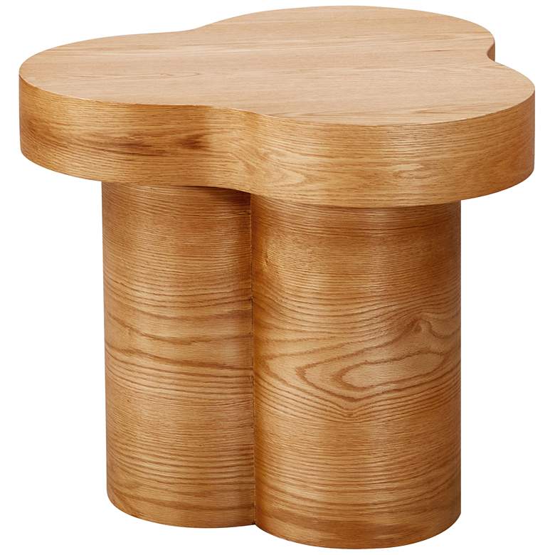 Image 1 Dora 23 1/2 inch Wide Natural Oak Wood Side Table