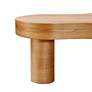 Dora 36" Wide Natural Oak Wood Coffee Table