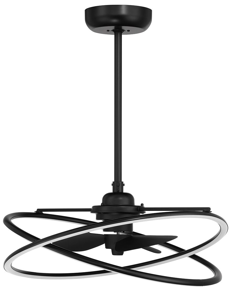 Image 2 Dorado LED Fan D'Lier in Matte Black (Fandelier) more views