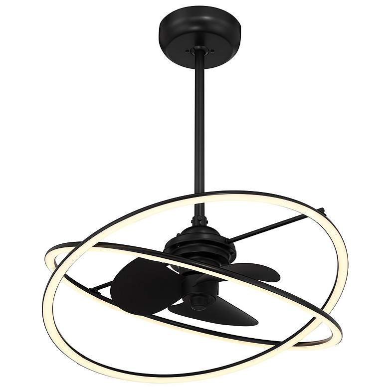 Image 4 Dorado LED Fan D'Lier in Matte Black more views