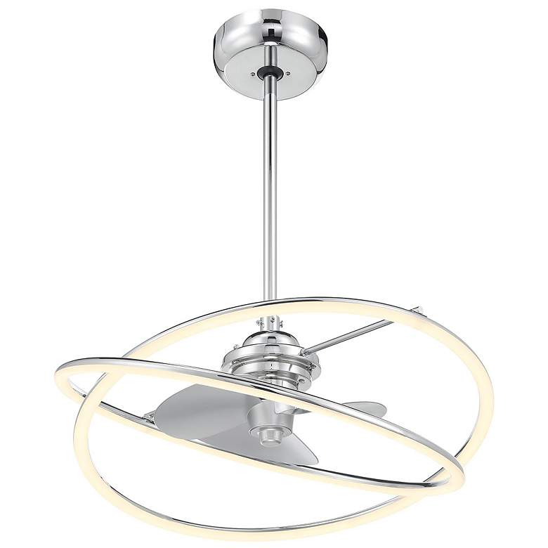 Image 4 Dorado LED Fan D'Lier in Polished Chrome more views