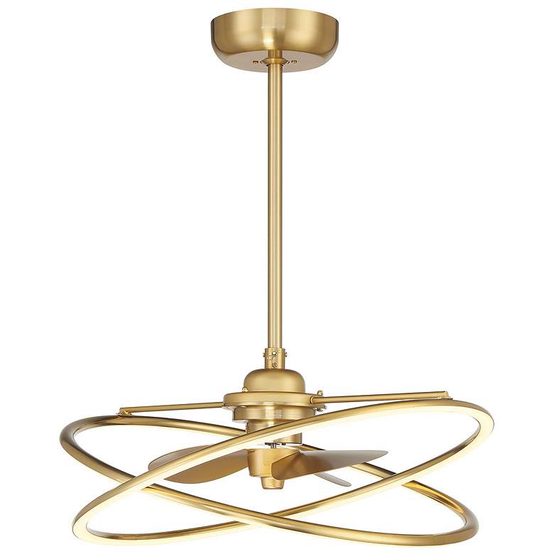 Image 1 Dorado LED Fan D'Lier in Warm Brass
