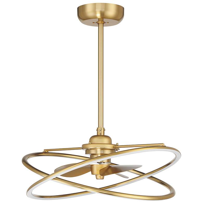 Image 2 Dorado LED Fan D'Lier in Warm Brass more views