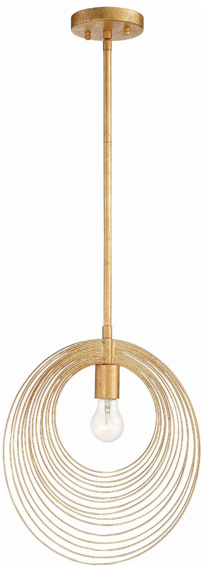 Image Doral 1 Light Renaissance Gold Pendant