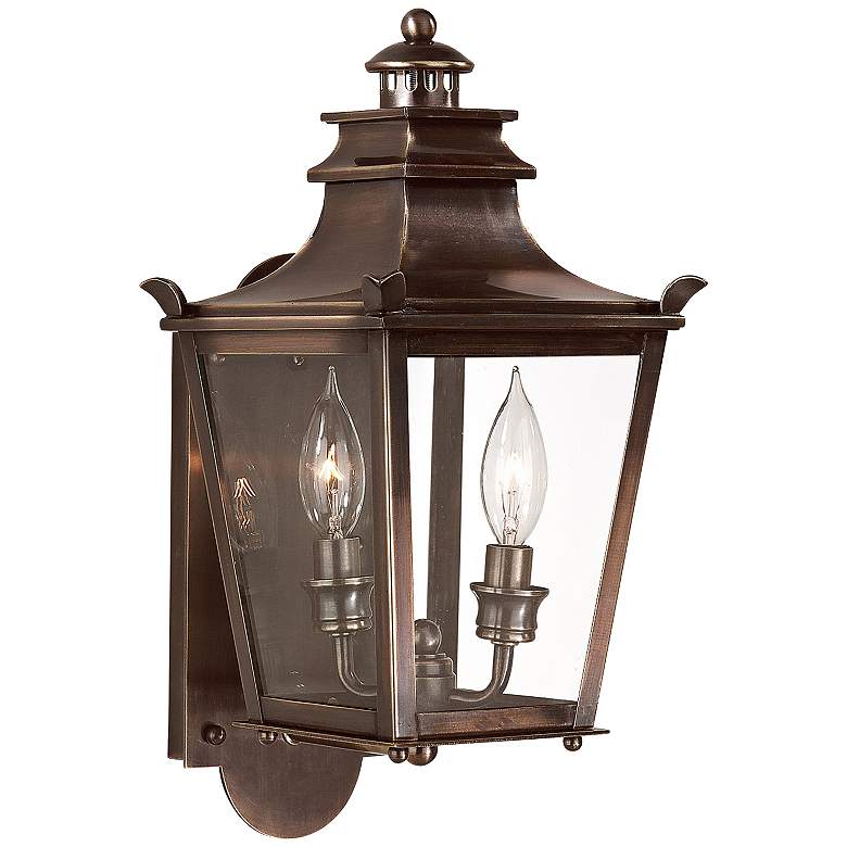 Image 1 Dorchester 16 inch High English Bronze Outdoor Wall Light
