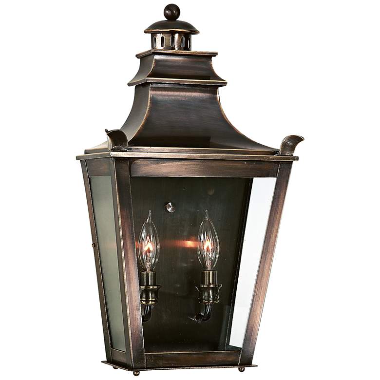 Image 1 Dorchester 20 1/4 inch High English Bronze Outdoor Wall Light