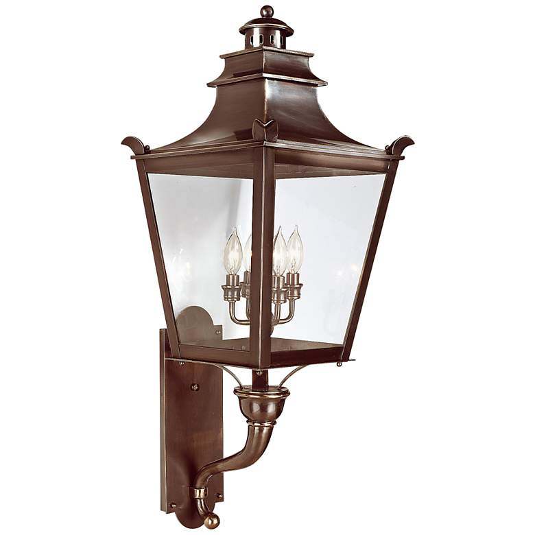Image 1 Dorchester 37 inch High English Bronze Outdoor Wall Light