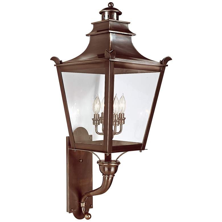 Image 1 Dorchester 37" High English Bronze Outdoor Wall Light