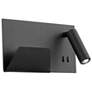 1_Dorchester 6 1/2" High Black LED Wall Sconce