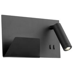Dorchester 6 1/2" High Black LED Wall Sconce