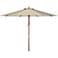 Doreen Natural 9' Wood Market Umbrella