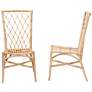 Doria Natural Brown Rattan Dining Chairs Set of 2
