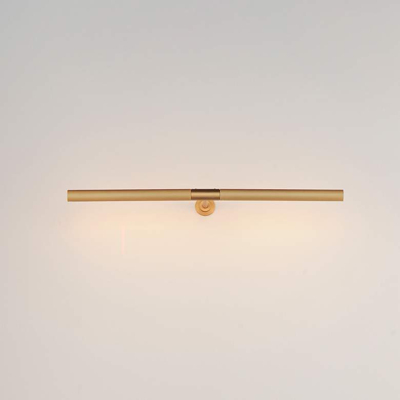 Image 1 Dorian 23" Wide Plated Gold Direct Wire LED Picture Light
