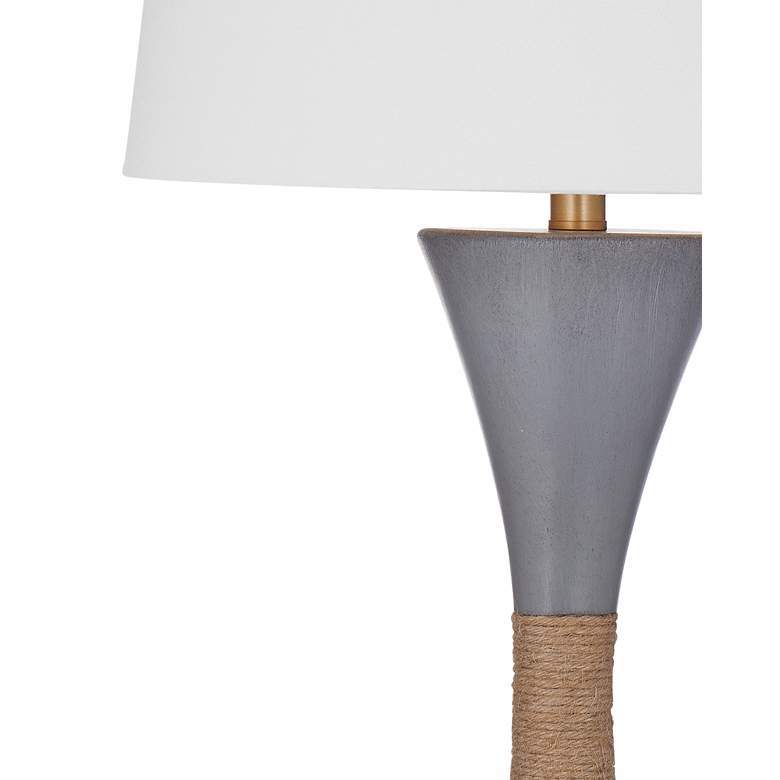 Image 2 Dorian 28" High Dark Cement Table Lamp more views