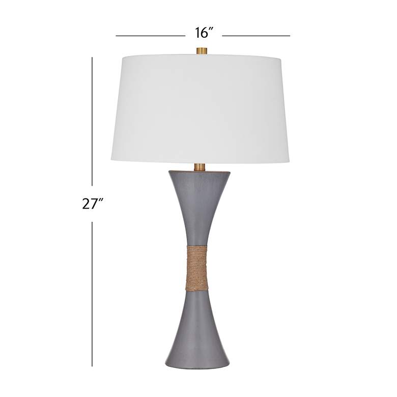 Image 5 Dorian 28" High Dark Cement Table Lamp more views