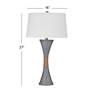 5_Dorian 28" High Dark Cement Table Lamp more views