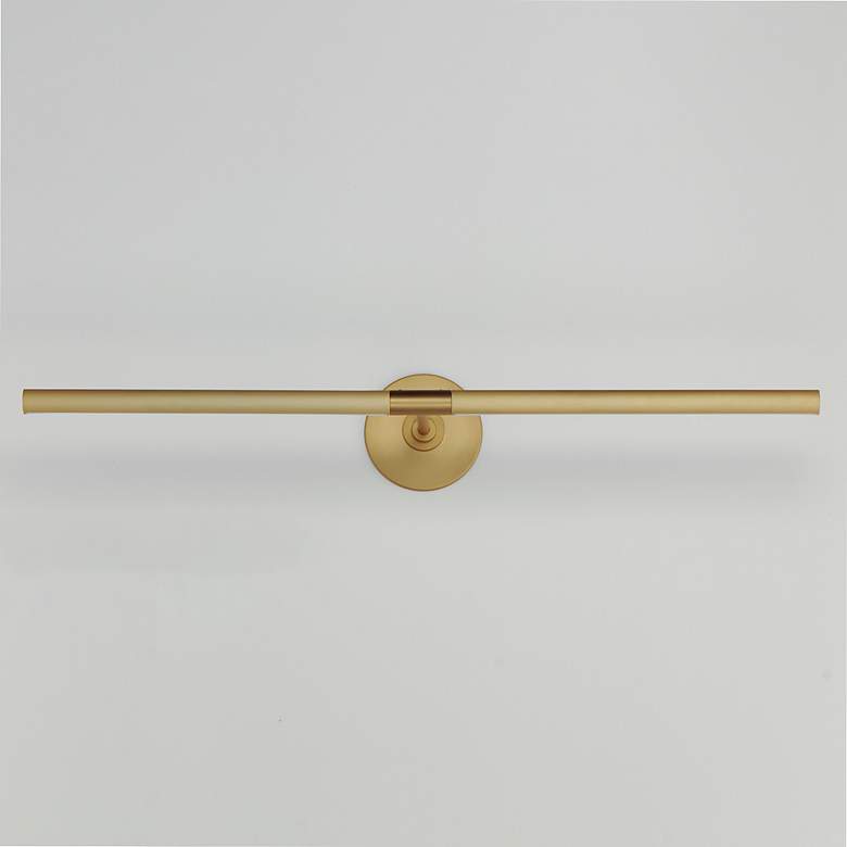 Image 4 Dorian 30 3/4"W Plated Gold Direct Wire LED Picture Light more views