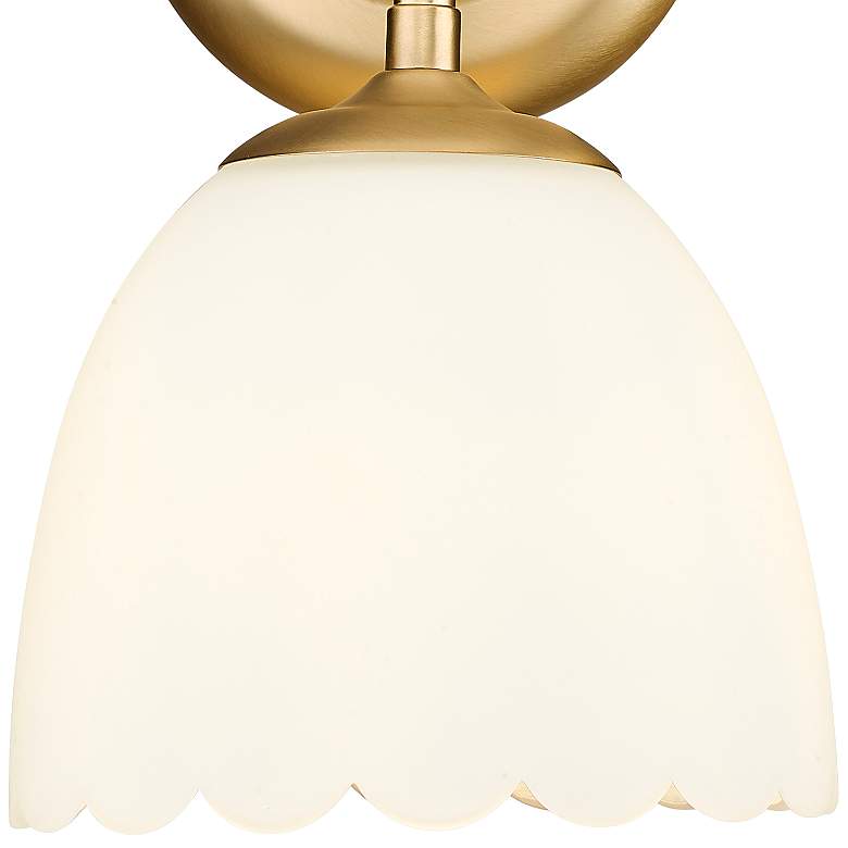 Image 2 Dorinda 11" High Brushed Champagne Bronze Wall Sconce more views