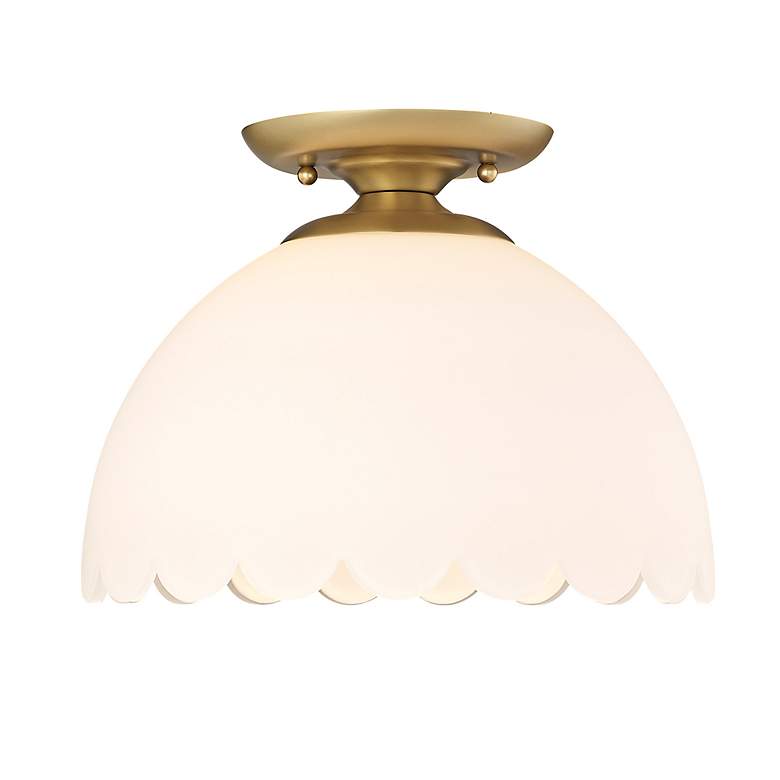 Image 4 Dorinda 12 1/4" Wide Brushed Champagne Bronze Ceiling Light more views