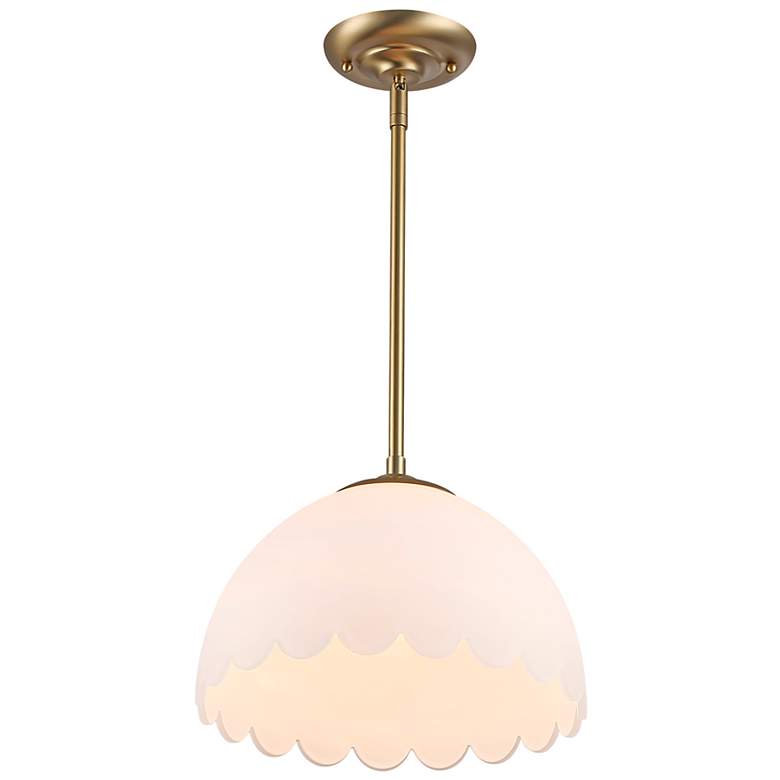 Image 3 Dorinda 12 1/4" Wide Brushed Champagne Bronze Pendant Light more views