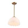 3_Dorinda 12 1/4" Wide Brushed Champagne Bronze Pendant Light more views